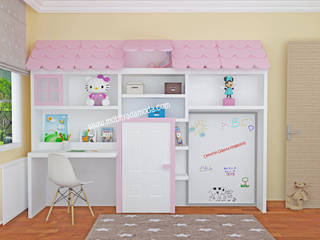 Montessori Ev Konseptli Çocuk Odası, Cemre'nin Odası , MOBİLYADA MODA MOBİLYADA MODA Modern nursery/kids room Wood Wood effect