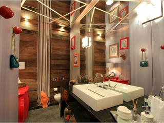 LAVABO DE CINEMA – CASA COR RS 2012, Boutique dos Lustres Boutique dos Lustres Modern bathroom