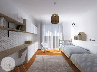 O quarto do João e do Henrique, Homestories Homestories Детская комнатa в скандинавском стиле