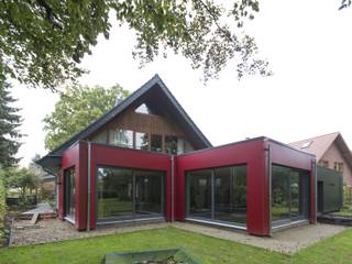 An- und Umbau Einfamilienhaus, Hamburg-Bergstedt, Architekturbüro Prell und Partner mbB Architekten und Stadtplaner Architekturbüro Prell und Partner mbB Architekten und Stadtplaner Nowoczesne domy