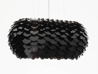 PENDENTE DE DESIGN PRETO RETANGULAR 73CM C, Boutique dos Lustres Boutique dos Lustres Modern dining room