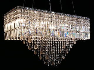 LUSTRE DE CRISTAL E PEDRA ROCHA, Boutique dos Lustres Boutique dos Lustres Modern dining room