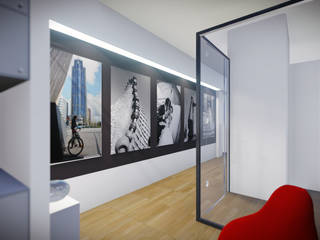 Studio di grafica e fotografia - Salerno, valentina cirillo architetto valentina cirillo architetto Modern Study Room and Home Office