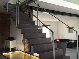 Treppen des Monats 2016, lifestyle-treppen.de lifestyle-treppen.de Modern corridor, hallway & stairs Metal