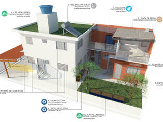 Residência Jabaquara, Ecoeficientes Ecoeficientes Casas modernas