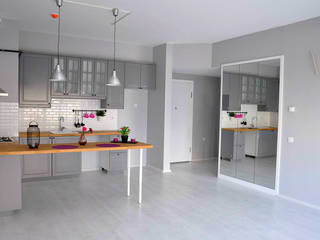Sinpaş Ege Boyu 1+1 Daire Tadilat Projesi, Mandalin Dizayn Mandalin Dizayn Cocinas de estilo rural Madera Gris