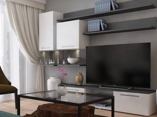 Ağaoğlu 1453 3D Tasarım Projesi, Mandalin Dizayn Mandalin Dizayn Living roomTV stands & cabinets