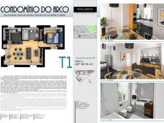 Condominio habitacional, Traço Criativo, Arquitetura, Planeamento e Design, Lda Traço Criativo, Arquitetura, Planeamento e Design, Lda Moderne huizen