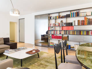 Rammendo di spazi e di memorie, studio antonio perrone architetto studio antonio perrone architetto Modern living room