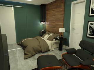 Quarto MT, DMH - Arquitetura DMH - Arquitetura Modern style bedroom MDF