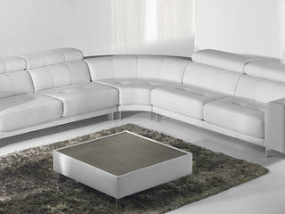 Sofá Rinconera Stylo, Vittello - Sofás de Diseño Vittello - Sofás de Diseño Modern living room Leather Grey