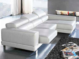 Sofá Rinconera Stylo, Vittello - Sofás de Diseño Vittello - Sofás de Diseño Modern living room Leather Grey