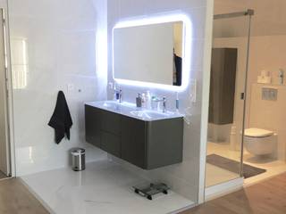 Une suite parentale avec sa salle d'eau et son dressing, ATDECO ATDECO Modern bathroom