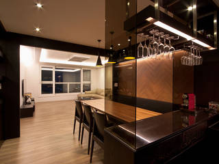 전주인테리어 디자인투플라이 프로젝트 - 고급스러운 다이닝 공간 활용, 디자인투플라이 디자인투플라이 Modern Dining Room Black