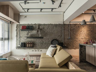竹東 PC House, 丰墨設計 | Formo design studio 丰墨設計 | Formo design studio Industrial style living room