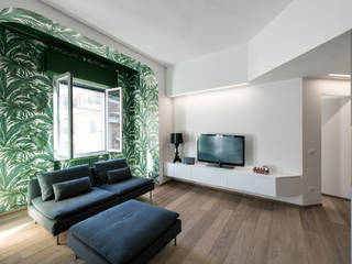 8760 dm2, Tommaso Giunchi Architect Tommaso Giunchi Architect Living room Green