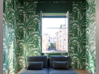 8760 dm2, Tommaso Giunchi Architect Tommaso Giunchi Architect Modern living room Green