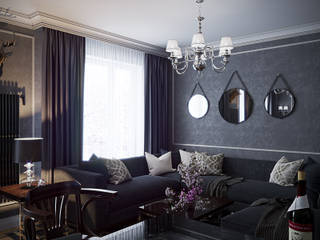 50 оттенков серого, eugene-design.com eugene-design.com Living room