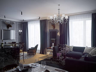 50 оттенков серого, eugene-design.com eugene-design.com Living room