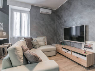 Ristrutturazione appartamento Roma, Pigneto, Facile Ristrutturare Facile Ristrutturare Modern Living Room