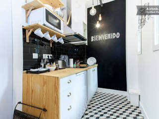 Suelo hidráulico en cocinas, NATURAL FLOOR Suelo hidráulico NATURAL FLOOR Suelo hidráulico Classic style kitchen Bench tops