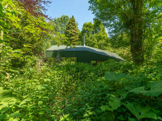 Thoreau's Cabin, cc-studio cc-studio Country style house Aluminium/Zinc Green