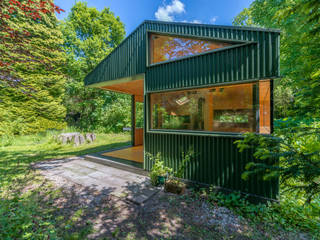 Thoreau's Cabin, cc-studio cc-studio Casas de estilo rural Aluminio/Cinc