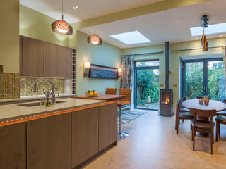 Creating a Sociable Kitchen, Chameleon Designs Interiors Chameleon Designs Interiors Cocinas modernas Cobre/Bronce/Latón