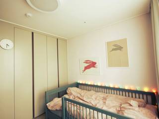 [홈라떼] 동탄 34평 새아파트 홈스타일링, homelatte homelatte Quartos de criança escandinavos