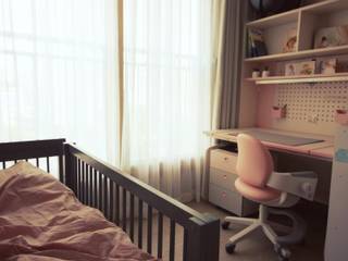 [홈라떼] 동탄 34평 새아파트 홈스타일링, homelatte homelatte Quartos de criança escandinavos
