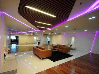 BAM's Exclusive Pre Function, JustSpace Design Studio JustSpace Design Studio Modern corridor, hallway & stairs