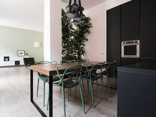 vGdC8 Casa+Atelier, dieci+quattro architettura dieci+quattro architettura مطبخ