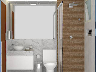 Apartamento em Vespasiano, Brenda Borges Brenda Borges Modern bathroom