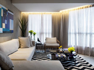 Apartamento DP, Carpaneda & Nasr Carpaneda & Nasr Moderne Wohnzimmer