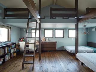 WABI, stage Y's 一級建築士事務所 stage Y's 一級建築士事務所 Moderne kinderkamers Hout Hout