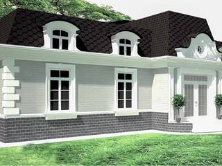 Дом в стиле " Шато", APRIL DESIGN APRIL DESIGN Maisons classiques Briques