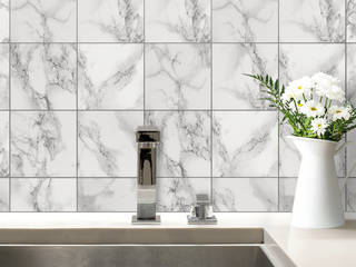 Fliesensticker, K&L Wall Art K&L Wall Art Modern Bathroom Synthetic Grey