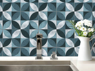 Fliesensticker, K&L Wall Art K&L Wall Art Modern Kitchen Synthetic Blue