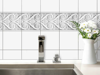 Fliesensticker, K&L Wall Art K&L Wall Art Modern Kitchen Synthetic White