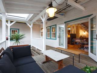 house-05, dwarf dwarf Eclectic style balcony, porch & terrace