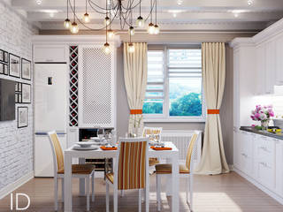 Кухня в британском стиле в 2-х вариантах, Студия дизайна ROMANIUK DESIGN Студия дизайна ROMANIUK DESIGN Nhà bếp phong cách kinh điển
