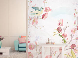Frühlingshafte Dekoration, K&L Wall Art K&L Wall Art Moderne Wohnzimmer Kunststoff Pink