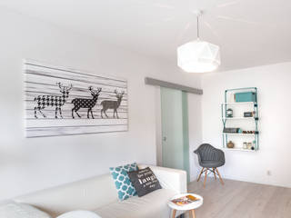 Mieszkanie w stylu skandynawskim, Pasja Do Wnętrz Pasja Do Wnętrz Scandinavian style living room