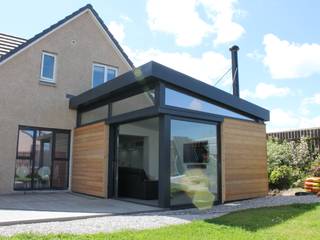 Contemporary house extension - Scotland, Dab Den Ltd Dab Den Ltd Phòng khách