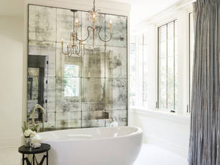 French Normandy Indian Springs Home, Christopher Architecture & Interiors Christopher Architecture & Interiors Salle de bain classique