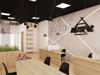 Projekt biura nieruchomości, Ale design Grzegorz Grzywacz Ale design Grzegorz Grzywacz Oficinas de estilo minimalista