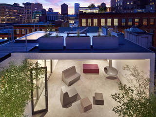 Soho Penthouse, SA-DA Architecture SA-DA Architecture Moderner Balkon, Veranda & Terrasse