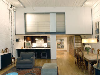 Peabody Loft and Studio, SA-DA Architecture SA-DA Architecture Modern Living Room