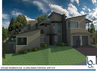 HOUSE RAMMUTLOA - Clara Anna Fontein Estate, New house 520sqm , BLUE SKY Architecture BLUE SKY Architecture
