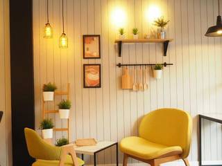 สริน Coffee & Bakery , box89 furniture box89 furniture Spazi commerciali Legno Effetto legno